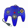 thumbnail image 3 of For Nintendo 64USB Wired Gamepad for Host N64 Controller Gamepad Joystick for Classic 64 Console Games for Mac Computer PC (Transparent Blue), 3 of 7