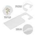 thumbnail image 3 of Uxcell 9.84" Door Hanger Sign Acrylic Sign DIY Blank Door Tag for Home Office Silver, 3 of 6