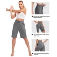 thumbnail image 5 of SPECIAL MAGIC Women’s Cotton Bermuda Sweat Shorts 10" Knee-Length Athletic Shorts with Pockets for Workout Lounge Sports, 5 of 7