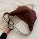 thumbnail image 5 of Bolso Bandolera Gamuza Sintética A La para Mujer Cruzado Media Viajes (café), 5 of 6