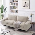 thumbnail image 3 of 3-Seat Sofa 88.25",Soft and Comfortable,Apartments Small Sofa, Suitable for Living Room, Bedroom,Removable Back Cushion and Easy toolSuitable, 3 of 9