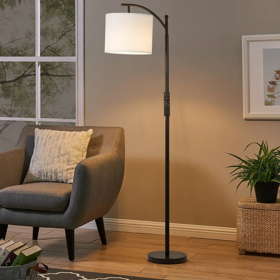 AKASUKI 62" Task/Reading Floor Lamp, Dimmable Brightness & Color (Remote Control + LED Bulb Included)