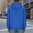 thumbnail image 5 of Men's Fall/Winter Hoodies Solid-Color Knit Hoodie with Pockets Sports Sweatshirts, 5 of 8