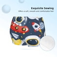 thumbnail image 2 of Pofeuu Astronaut And Space Print Soft Cotton Girls Boyshort panties Toddler Underwear-Small, 2 of 5