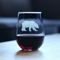 thumbnail image 2 of Bevvee Stemless Wine Glass 17 oz Bear Silhouette Gifts for Outdoorsy Wine Enthusiasts Wine Glasses, 2 of 4