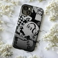 thumbnail image 5 of Cute Ghost Aesthetic Halloween Touch Phone Case – Black & White Music Theme, Quote Design – Shockproof Protective Gift for Teens & Music Lovers – for iPhone 16 15 14 13 12 11 Pro Plus Mini, 5 of 6
