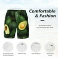 thumbnail image 5 of Sigee Fresh Avocados Print Mens Swim Trunks with Compression Liner Quick Dry Swim Stretch Beach Shorts with Pockets,S-3XL, 5 of 7