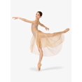thumbnail image 4 of Double Platinum Adult Long Sleeve High-Low Dance Performance Dress N7316, 4 of 8