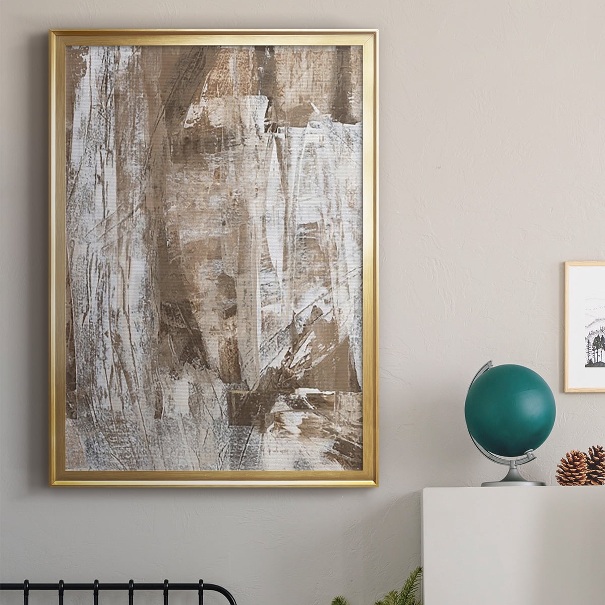 Bronzed I Premium Framed Print, in Gold, Black, or Silver - Ready to Hang