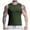 Z290 Army Green, variant on Men'S Tank Tops Solid Color Sleeveless Crew Neck Undershirt Summer Casual Men Vest Size L White