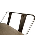 thumbnail image 6 of Furniture of America Fredrick Industrial Metal Dining Bench, Natural Elm, 6 of 7