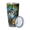 thumbnail image 5 of Waldeal Burrito Space Cat Tumbler Cup with Lid - Funny Gifts for Women Girl - Mothers Day Gifts - Birthday Gifts for Mom Wife - 20 Oz Insulated Travel Coffee Mug, 5 of 8