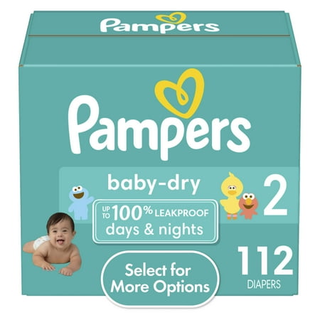 UPC: 0037000862222 | Pampers Baby Dry Diapers Size 2 112 Count (Select for More Options)