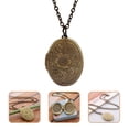 thumbnail image 3 of Locket Necklace Retro Necklace Pendant Necklace Clavicle Chain Neck Jewelry, 3 of 8