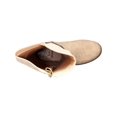 thumbnail image 2 of GC Shoes Womens Dagny Faux Leather Mid-Calf Boots Beige 11 Medium (B,M), 2 of 3