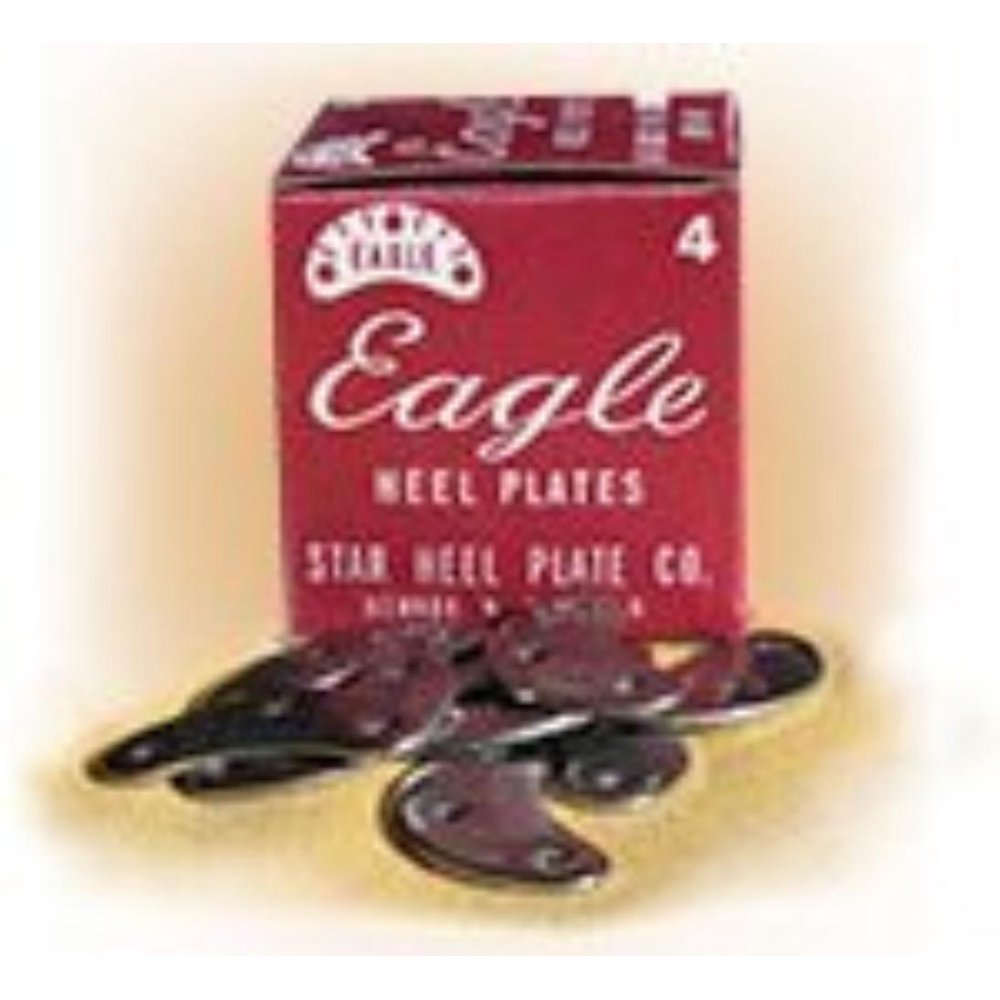 Heel Plates 8 Pair of Size Large Metal Heel Plates & Nails for Shoes