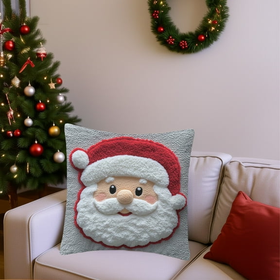 Christmas Pillow Cases Standard Size Christmas Throw Pillow Covers Christmas Decorations Xmas Tree Pillow Covers Soft Plush Pillowcases Holiday Festivals Winter Home Decor Sofa Couch Bed Porch E