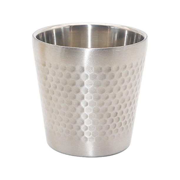 Taza de acero inoxidable con conservación del calor, resistente a la oxidación, duradera e irrompible. Plata