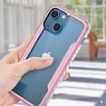 thumbnail image 6 of Compatible with iPhone 13 Case, 2 in 1 Heavy Duty [Military Grade] Shockproof Drop Protection Case Compatible with iPhone 13 6.1 inch, Rose Gold, 6 of 15