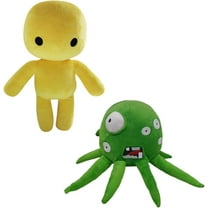 Wobbly Life Plush Doll Toys, Cartoon Game Character Yellow Man and Octopus Stuffed Animal Plushies Figure Wobbly Merch, Throw Pillows Birthday Doll for Home Decor Christmas Gift for Game Fans(2 Pcs)