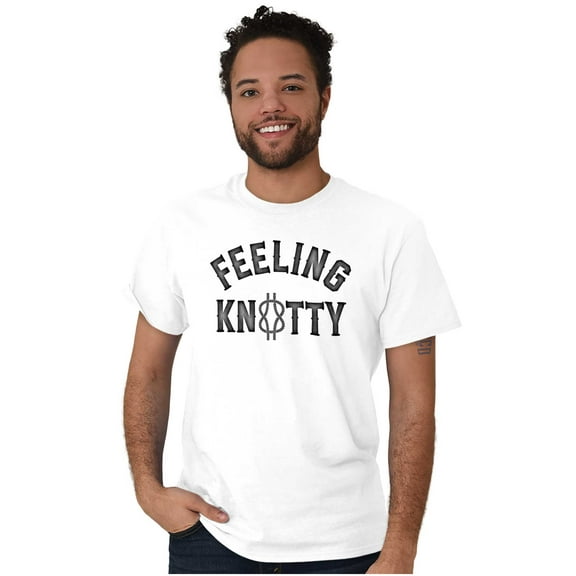 Feeling Knotty Naughty Rope Humor Men's Graphic T Shirt Tees Brisco Brands X