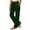 Army Green, variant on Womens Casual Sweatpants Elastic Waist Drawstring Splited Wide Leg Gym Workout Pants with Pockets