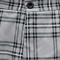 thumbnail image 3 of Betivan Men's Fashion Plaid Outdoor Casual Pants Elastic Waist Slim Pencil Fit Durable Comfortable Pants Stylish Daily Work Bottoms for Office Daily Outing Street Leisure, 3 of 9