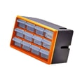 thumbnail image 2 of Almencla Armoire de Rangement à Tiroirs à Multiples Compartiments, Étui à Perles, Organisateur à Compartiments pour la Famille, Orange, 12 Petits Compartiments, 2 of 8