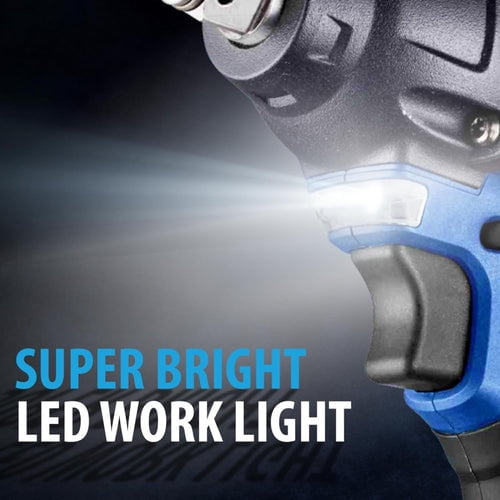 ACDelco ARI20132-PM 20V Brushless 1/2" Corless Impact Wrench- OEM Trusted Brand, Power for Automotive Repair, 251 Ft-lbs (350Nm), 2600RPM High Torque Impact Gun,1x2.0Ah Batteries
