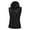 Black, variant on Off Road Ventures Women's Hooded Softshell Vest Lightweight Waterproof Sleeveless Fleece Lined Jacket Outerwear Cycling