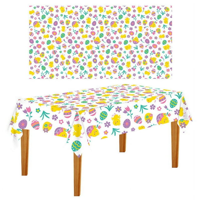 Thickened Resurrection Festival Party Scenery Dining Table Disposable Tablecloth