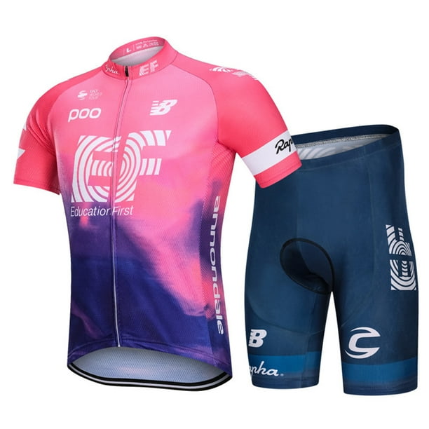 koolstof Binnen hoog Men's Cycling Jersey Set,Biking Short Sleeve Set with 3D Padded Shorts,Cycling  Clothing Set for MTB Road Bike - Walmart.com