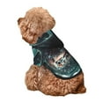 thumbnail image 5 of Gaeub Wave Ocean Animal Shark Dog Hoodie Sweatshirts Warm Dog Clothes for Small Dogs,Puppy and Cat Costume-, 5 of 7