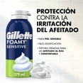 thumbnail image 2 of Espuma de Afeitar Gillette Foamy Sensitive Ideal de Piel Sensible, 179 ml, 2 of 5