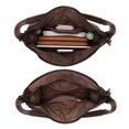 thumbnail image 6 of Montana West Hobo Bags for Women Ultra Soft Vegan Leather Ladies Crossbody Purse With Zipper, Coffee, 6 of 7