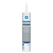 GE Siliconized Acrylic Painters Pro Sealant Seal & Paint, Pack of 1, Clear 10 fl oz Cartridge