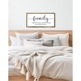 thumbnail image 7 of MODE HOME 24x12 Inch Wooden Family Sign,Large Rustic Home Wall Decor for Living Room Art, 7 of 7