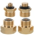 thumbnail image 1 of Miangastore Adaptateur Professionnel de Propane 4 Pcs pour Remplissage de Gaz, Convertisseur de Réservoir de Gaz Résistant à l'Usure, Adaptateur de Gaz pour Fournaise Extérieure, Petit Convertisseur de Propane pour Fournitures de Camping (Norme UE), 1 of 9