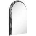 thumbnail image 3 of "Arched Elegance Wall Mirror", 36"x24" Arched Mirror Featuring an Exotica Stained Veneer Frame, 3 of 10