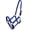 Blue, variant on Triple Ply Nylon Western Horse Halter w/ Brass Hardware (Red)
