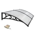 thumbnail image 3 of ZenSports Awnings 40"x80" Contemporary UV-Resistant Polycarbonate Door Canopy, White, 3 of 10
