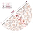 thumbnail image 3 of Sikiie Maple Leaves 30-48 inches {designName} Print Christmas Tree Skirt Snowman Xmas Tree Skirt with Edge Christmas Decorations for Holiday Party30", 3 of 7