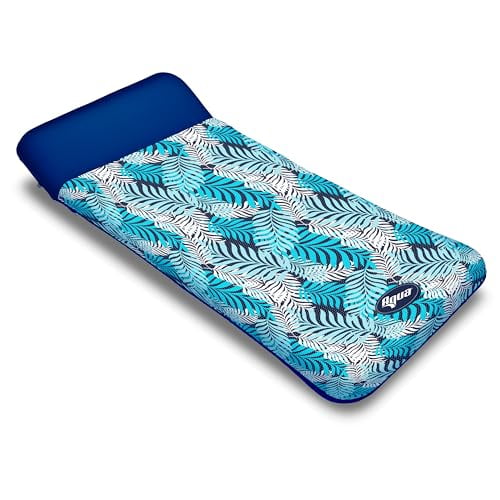 Aqua Oversized Contour Pool Float Lounge Extra Large Inflatable AZL19072 - Blue