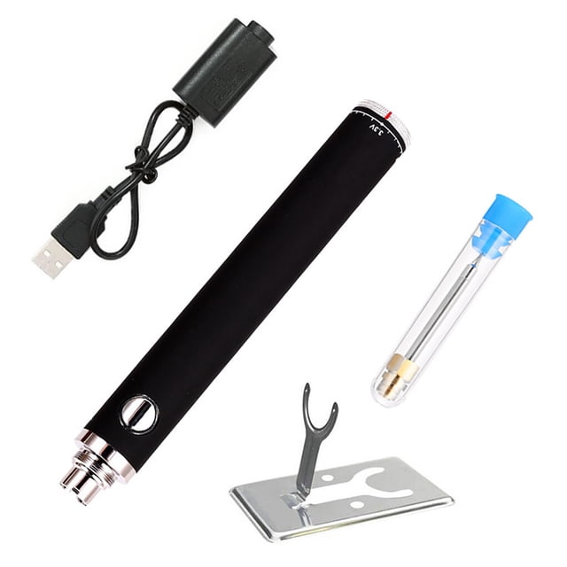 Injueey Soldador USB Herramienta de soldadura recargable Suministros de calor rápido Azul Accesorios para electrodomésticos Negro