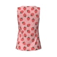 thumbnail image 5 of Picia Strawberries Pattern Women's Workout Tank Top,Breathable Activewear,Slim Fit Athletic Top,Versatile Workout Moisture-wicking top-XX-Large, 5 of 9