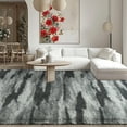 thumbnail image 7 of Wellber Shag Rugs Fluffy Tie-Dyed Area Rug for Bedroom Living Room Carpet Home Decor,4'x6',Grey, 7 of 7