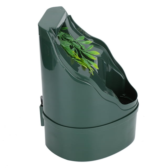 Alimentador de agua para paisaje de reptiles, bebedero de lagarto Planta de simulación Cascada Alimentador de agua para reptiles Simulación Cascada Fuente de agua de lagarto Eficiencia óptima Jadeshay A