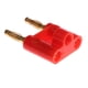 thumbnail image 5 of 2 Tapones Banana Dobles de Repuesto, Accesorios de Reparación Del Sistema de sonido - Rojo + Negro, 5 of 8