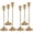 Gold, variant on GIRACOA 6 PCS Candlestick Holders, Vintage Metal Taper Candle Holders for Table, Mantel, Wedding, Dinning, Party, Housewarming Gift