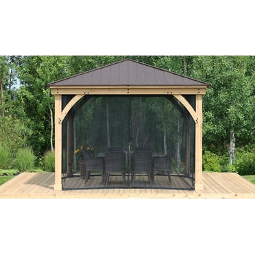 Yardistry 12' x 12' Meridian Gazebo Mosquito Mesh Kit